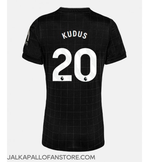 Tottenham Hotspur Mohammed Kudus #20 Vieraspaita Naisten 2025-26 Lyhythihainen Tottenham Hotspur Mohammed Kudus #20 Vieraspaita Naisten 2025-26 Lyhythihainen